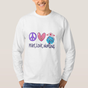 Frieden Liebe Pflege T-Shirt