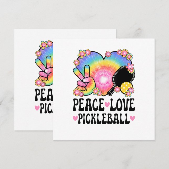 Frieden Liebe Pickleball (Vorne/Hinten)