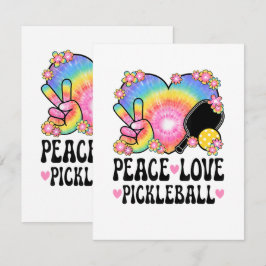 Frieden Liebe Pickleball Ankündigung