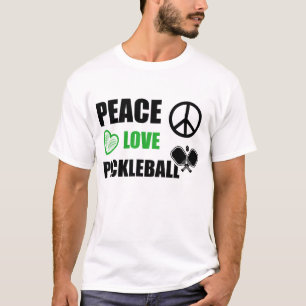 Frieden Liebe Pickleball, Lustige Pickleball Sprüc T-Shirt