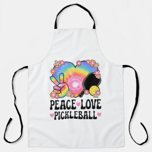 Frieden Liebe Pickleball Schürze