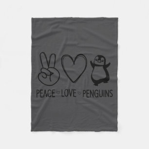 Frieden Liebe Pinguine, Lustig, Witze, Sarkastisch Fleecedecke