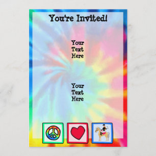 Frieden, Liebe, Reittiere Einladung