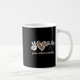 Frieden Liebe Rennen Kaffeetasse
