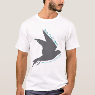 Frieden. Liebe. Revolution. Ron Paul 2012. T-Shirt