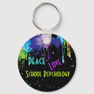 Frieden, Liebe, Schulpsychologie-Schlüsselkette Schlüsselanhänger