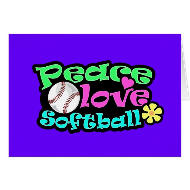 Frieden, Liebe, Softball (Vorderseite (Horizontal))