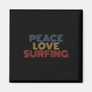 Frieden Liebe Surfen Magnet