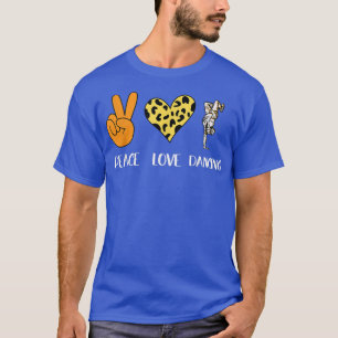 Frieden Liebe Tanzen Faul Halloween Kostüm Cool Da T-Shirt