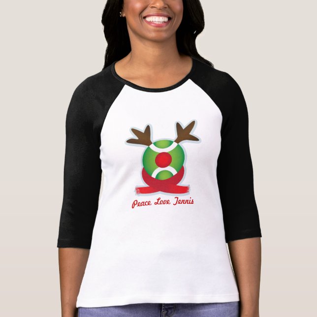Frieden, Liebe, Tennis durch tennisordie.com T-Shirt (Vorderseite)