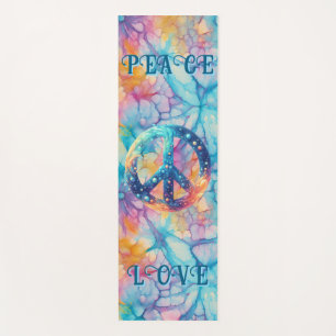 Frieden Liebe Tie-Dye Yogamatte