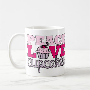 Frieden, Liebe u. kleine Kuchen! Tasse