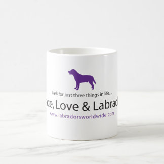 Frieden, Liebe u. Labradors Kaffeetasse