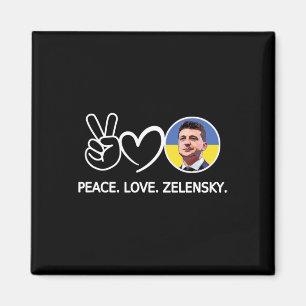 Frieden Liebe Ukraine Wolodymyr Selenskyj Ukrainer Magnet