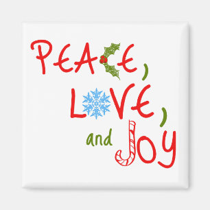 Frieden, Liebe und Freude Magnet