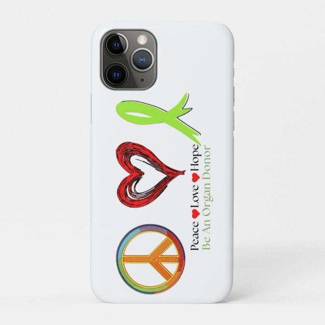 Frieden Liebe und Hoffnung Case-Mate iPhone Hülle (Rückseite)