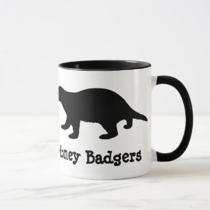 Frieden, Liebe und Honey Badgers Tasse