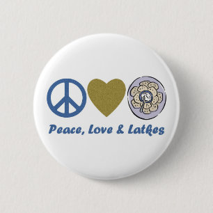 Frieden, Liebe und Latkes Hanukkah T-Shirts und Ge Button
