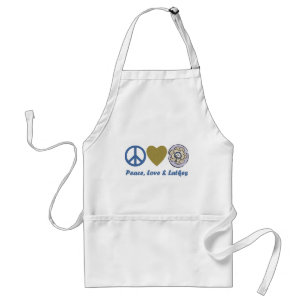 Frieden, Liebe und Latkes Hanukkah T-Shirts und Ge Schürze