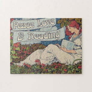Frieden Liebe und Lesen