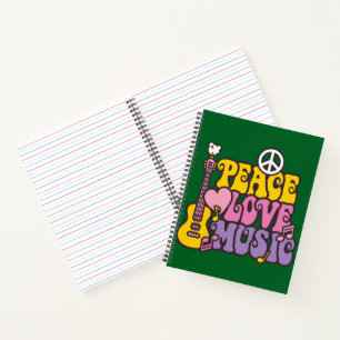 Frieden, Liebe und Musikfestspiele Notizbuch