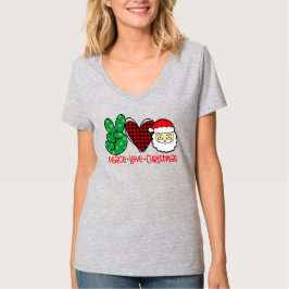 Frieden, Liebe und Weihnachten T-Shirt