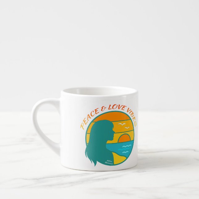 Frieden & Liebe Vibes Espressotasse (Links)