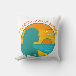Frieden & Liebe Vibes Kissen