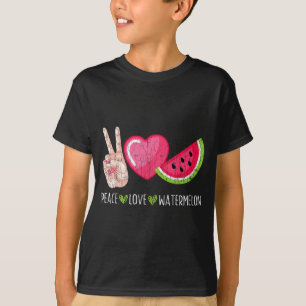 Frieden Liebe Wassermelone Lustiger Sommer Fruchtl T-Shirt