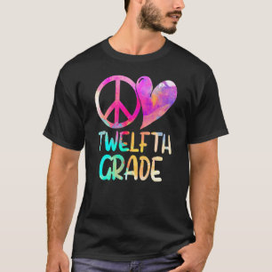 Frieden Liebe Zwölfte Klasse Zurück zur Schule L T-Shirt