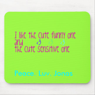 Frieden. Luv. Jonas-Mausunterlage Mousepad