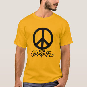 Frieden mit blühen T-Shirt