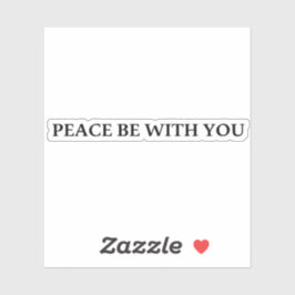 Frieden mit dir aufkleber