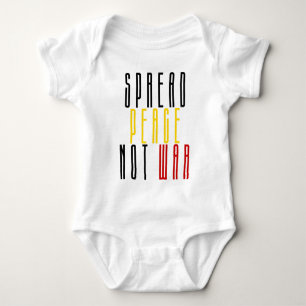Frieden nicht Krieg verbreiten und Leben Gerettet Baby Strampler