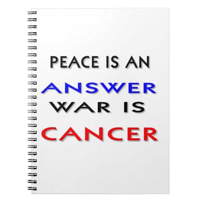 Frieden Notizblock (Vorderseite)