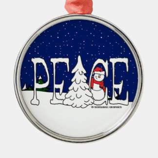 Frieden Ornament Aus Metall