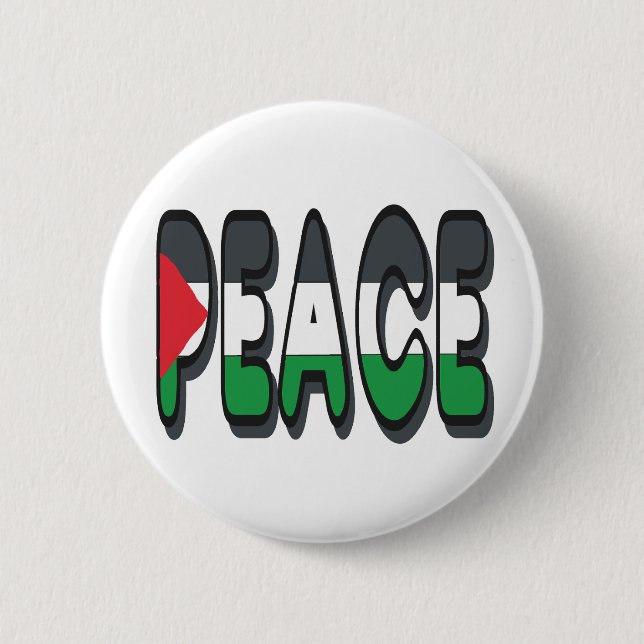 Frieden Palästina Button (Vorderseite)