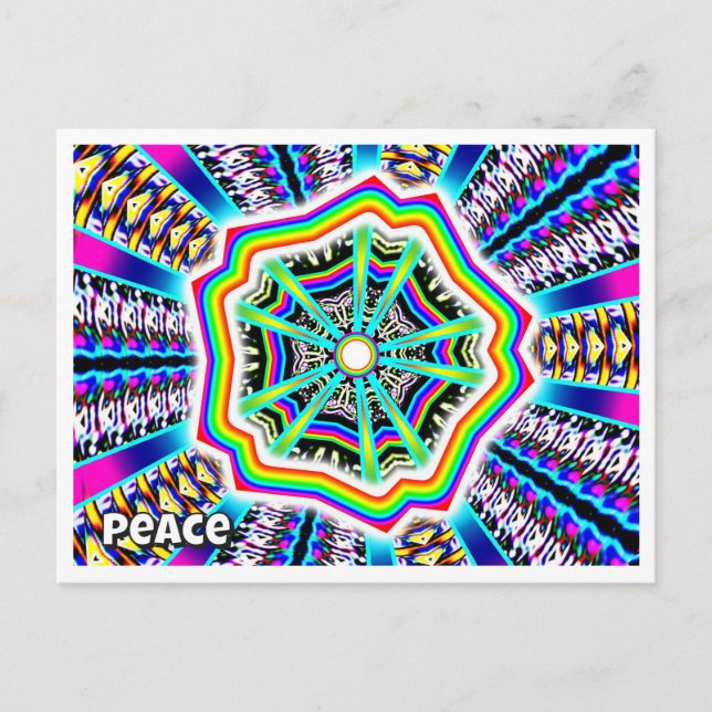Frieden Postkarte (Vorderseite)
