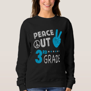 Frieden raus 3. Klasse Rückkehr zur Schule Schüler Sweatshirt