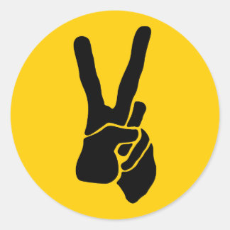 FRIEDEN RUNDER AUFKLEBER