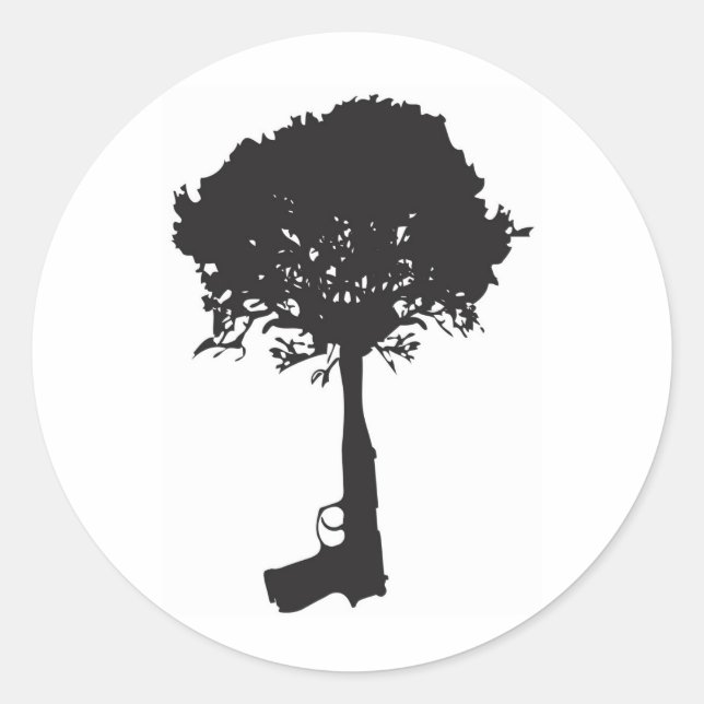 Frieden Runder Aufkleber (Vorderseite)