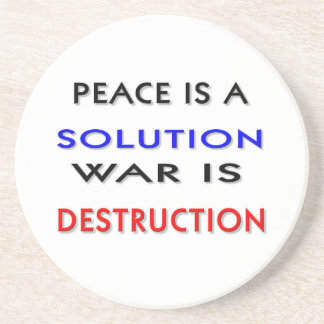 Frieden Sandstein Untersetzer