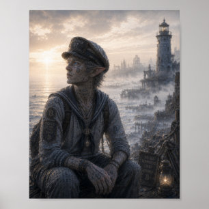 Frieden / Seemann / Leuchtturm Küste Poster