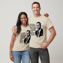 Frieden & Stärke – Inspirierendes Zitat von Malcol T-Shirt