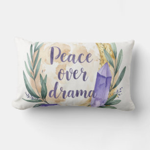 Frieden statt Drama Kissen - Boho spirituelle Ruhe