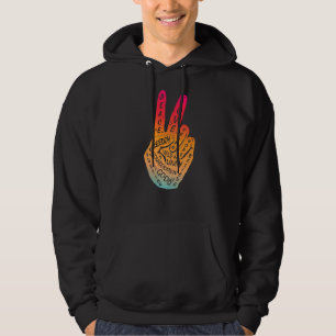 Frieden statt Krieg - Handzeichen 29 Hoodie