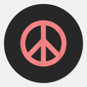 Frieden statt Krieg machen - das Logo für Frieden Runder Aufkleber