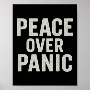 Frieden statt Panik. Stoisch, Vintage, Motivierend Poster