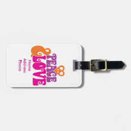 FRIEDEN U. LIEBE GEPÄCKANHÄNGER