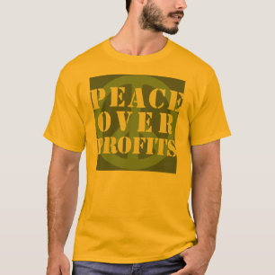 Frieden über Gewinn-T - Shirts